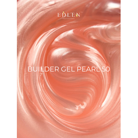 EDLEN. Builder gel Pearl #50, 15 ml. Гель для нарощування з перламутром #2