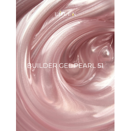 EDLEN. Builder gel Pearl #51, 15 ml. Гель для нарощування з перламутром #2