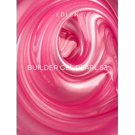EDLEN. Builder gel Pearl #53, 15 ml. Гель для нарощування з перламутром #2