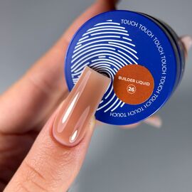 TOUCH. Liquid Builder Gel #26, 15 ml, міцний рідкий гель для нарощування #2