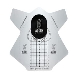 ADORE. Builder Nail Forms, PRO Metallized, 100 pcs. Металізовані нижні форми #2
