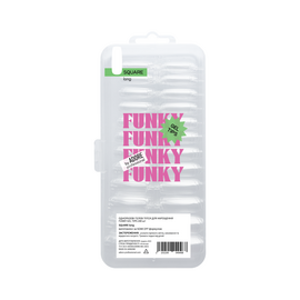 ADORE. Funky Gel Tips, Square Long, 240 pcs. Гелеві тіпси, подовжений квадрат #1