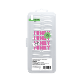 ADORE. Funky Gel Tips, Square Short, 240 pcs. Гелеві тіпси, короткий квадрат #1