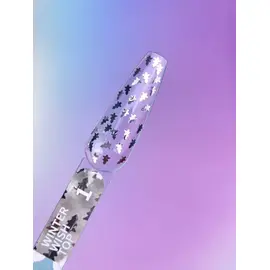 You Are Cute. Winter Wish Top Coat, #1, 5 ml. Прозорий топ з ялинками #2