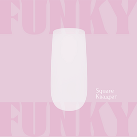 ADORE. Funky Gel Tips, Square Short, 240 pcs. Гелеві тіпси, короткий квадрат #2