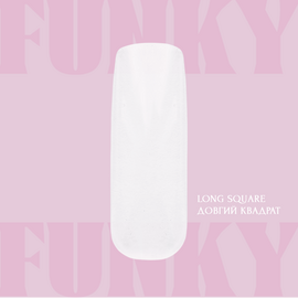 ADORE. Funky Gel Tips, Square Long, 240 pcs. Гелеві тіпси, подовжений квадрат #2