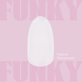 ADORE. Funky Gel Tips, Natural, 240 pcs. Гелеві тіпси, натуральний короткий овал #2