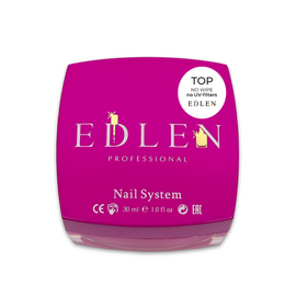 EDLEN. No Wipe Top, no UV-filters, 30 ml, топ без липкого шару, без УФ-фільтрів, для темних відтінків #1