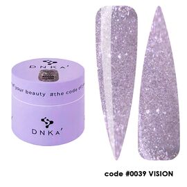 DNKa’. Builder Gel Vision #0039, 15 ml, гель для моделювання з блискітками #1