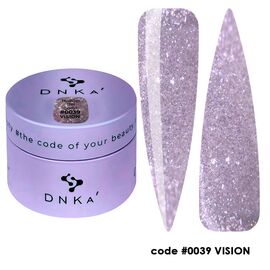 DNKa’. Builder Gel Vision #0039, 30 ml, гель для моделювання з блискітками #1