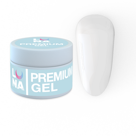 LUNAmoon. Premium Builder Gel #01 Clear, 15 ml, гель моделюючий, прозорий #1