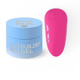 LUNAmoon. Candy Builder Gel #1 Bright pink, 15 ml, гель моделюючий, яскравий рожевий #1