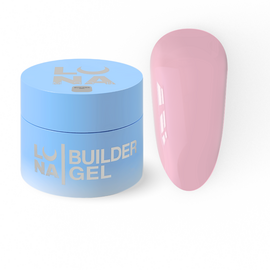 LUNAmoon. Premium Builder Gel #15 Delicate pink, 50 ml, гель моделюючий, ніжно-рожевий #1