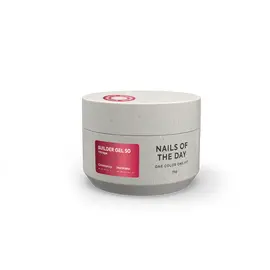 NOTD. Vitrage Builder Gel, #50, 15 ml. Вітражний гель для нарощування, червоний #1