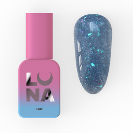 LUNAmoon. Light Acrygel #41 Dark blue shimmer, 13 ml, світловідбиваючий рідкий гель, темно-синій з шимером #1