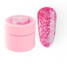 LUNAmoon. Bubble Gel #7, 5 ml, гель для дизайну з блискучими частинками #1