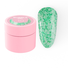LUNAmoon. Bubble Gel #10, 5 ml, гель для дизайну з блискучими частинками #1