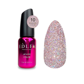 EDLEN Gel Polish Flash Fire №10, 9 ml, світловідбиваючий гель-лак #1