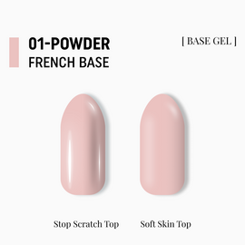 ADORE. French Base,  №01, Powder, 15 ml. Камуфлююча база #2
