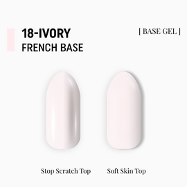ADORE. French Base, №18, Ivory, 15 ml. Камуфлююча база #2