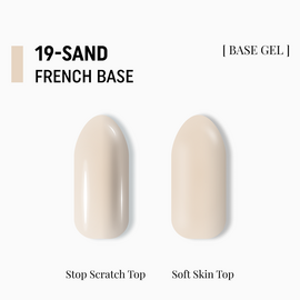 ADORE. French Base, №19, Sand, 15 ml. Камуфлююча база #2