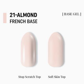 ADORE. French Base, №21, Almond, 15 ml. Камуфлююча база #2