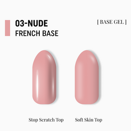 ADORE. French Base,  №03, Nude, 15 ml. Камуфлююча база #2