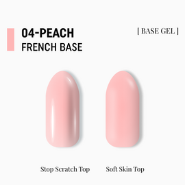 ADORE. French Base,  №04, Peach, 15 ml. Камуфлююча база #2