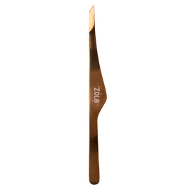 ZOLA. Eyebrow Tweezer "Premium Series". Gold. Пінцет професійний для брів, золотий #1