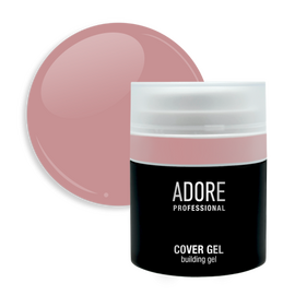 ADORE. Cover Gel, 30 g, #10, Ashrose. Напівпрозорий гель для нарощування, попелястий рожевий #1