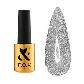 F.O.X. Top Flash, not sticky, 7 ml. Світловідбиваючий прозорий топ #1