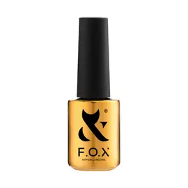 F.O.X. Top Coat, UV filter, clear, 7 ml. Топ з УФ-фільтром, з липким шаром, прозорий #1