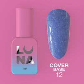 УЦІНКА / LUNAmoon. Cover BASE #12, BLUE-VIOLET with SHIMMER, 13 ml #2