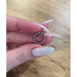 SAGA. Magnet for Gel Polish Cat's eye, 2 mm x 12 pcs. Магніт КІЛЬЦЕ МАЛЕНЬКЕ для "котячого ока" #2