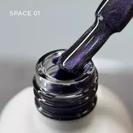 SAGA. Cat's Eye Gel Polish "Space Cat", #01, 10 ml. Гель-лак "Котяче око" #2