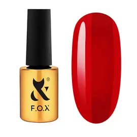 F.O.X. Gel polish, Lipstick Collection, #005, Rouge Fever, 7 ml. Гель-лак #1