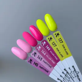 F.O.X. Gel polish, Spectrum, #144, Killer Pink, 7 ml. Гель-лак, неоновий #2