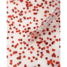 LUNAmoon. Heartbeat Top Coat, №1, 13 ml, топ з дрібними червоними сердечками #2