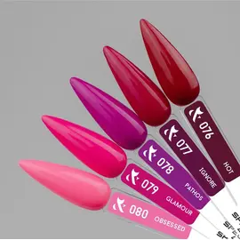 F.O.X. Gel polish, Spectrum, #076, Hot, 7 ml. Гель-лак #2