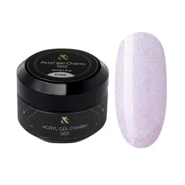 F.O.X. Acryl gel, Charm #002, Pink, 15 ml. Світловідбиваючий густий акригель з шимером #1