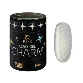 F.O.X. Acryl gel, Charm #008, Champagne, 20 ml. Світловідбиваючий густий акригель з шимером #1