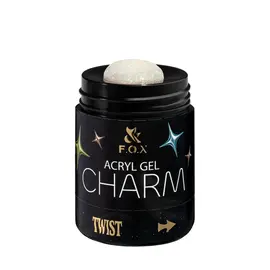 F.O.X. Acryl gel, Charm #008, Champagne, 20 ml. Світловідбиваючий густий акригель з шимером #2