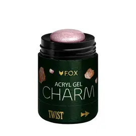 F.O.X. Acryl gel, Charm #011, Aventurine, 20 ml. Світловідбиваючий густий акригель з шимером #2