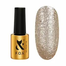 F.O.X. Gel polish, Brilliance 2.0, #002, 7 ml. Гель-лак зі слюдою #1