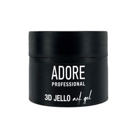 ADORE. Texture gel for nail designs, 3D Jello, 15 ml. Tекстурний гель для дизайнів, прозорий #1