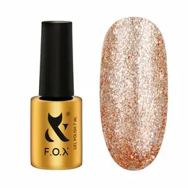 F.O.X. Gel polish, Brilliance 2.0, #004, 7 ml. Гель-лак зі слюдою #1