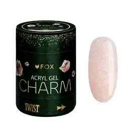 F.O.X. Acryl gel, Charm #009, Quartz, 20 ml. Світловідбиваючий густий акригель з шимером #1
