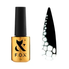 F.O.X. Blooming Gel, 7 ml, Clear. Гель для дизайну нігтів з ефектом розтікання, прозорий #2