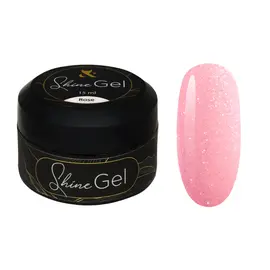 F.O.X. Shine Gel, 15 ml, Rose. Гель для укріплення натуральних нігтів, ніжно-рожевий з шимером #1