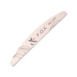 F.O.X. Nail File. Пилка півмісяць для нігтів, 180/240 грит #1